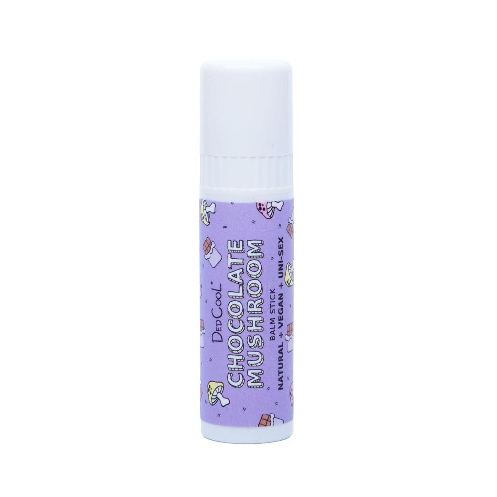 imageDedCool Lip Balm Stick Chocolate Mushroom Jumbo Vegan Flavored Coconut Oil Lip Balm Long Lasting Moisturization Hydrates Dry ampamp Chapped Lips Vegan Clean NonToxic Fragrance For AllChocolate Mushroom