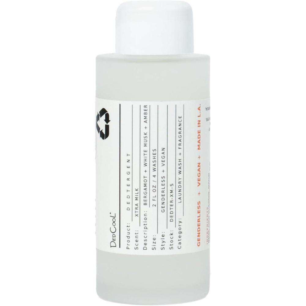 imageDedCool Liquid Laundry Dedtergent Mini 05 Spring 2 fl oz Luxurious Fragrance Scented Removes Stains Infused with Natural Essential Oils Vegan NonToxic Cruelty ampamp Dye Free GenderlessXtra Milk