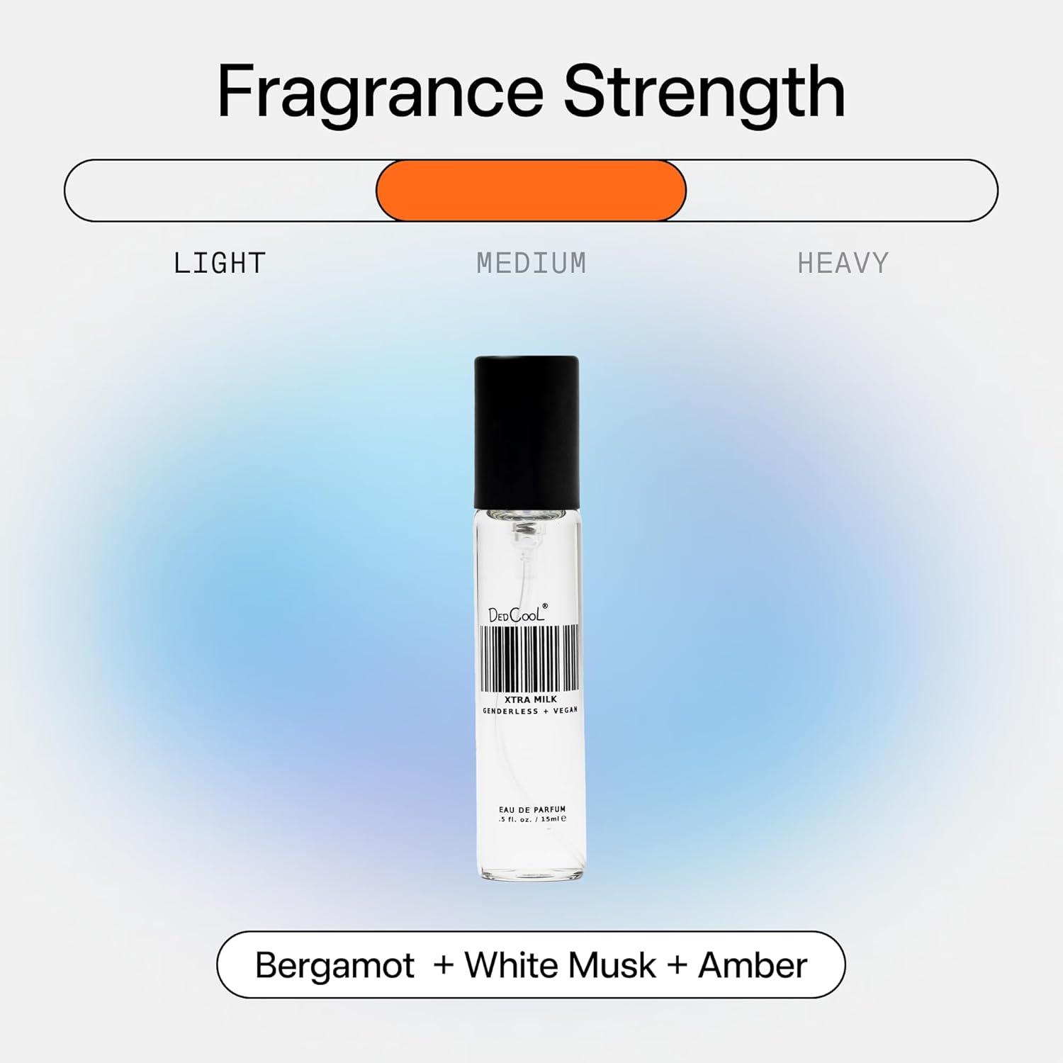 imageDedCool Eau de Parfum Xtra Milk Genderless Luxury Fragrance Bergamot White Musk ampamp Amber NonToxic Vegan Long Lasting Perfume for Men ampamp Women Clean Sophisticated Aroma 15 mLXtraMilk