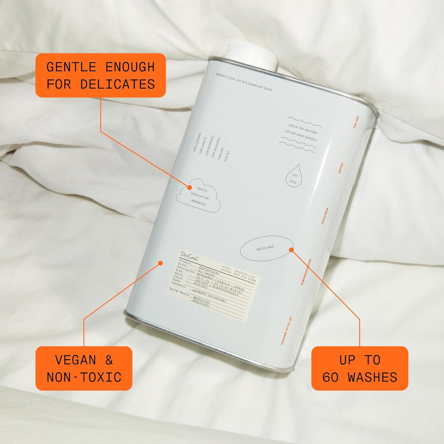 imageDedCool Liquid Laundry Dedtergent Xtra Milk Luxurious Fragrance Detergent Removes Stains Infused with Natural Essential Oils NonToxic 120 Washes 64 Fl Oz05 Spring