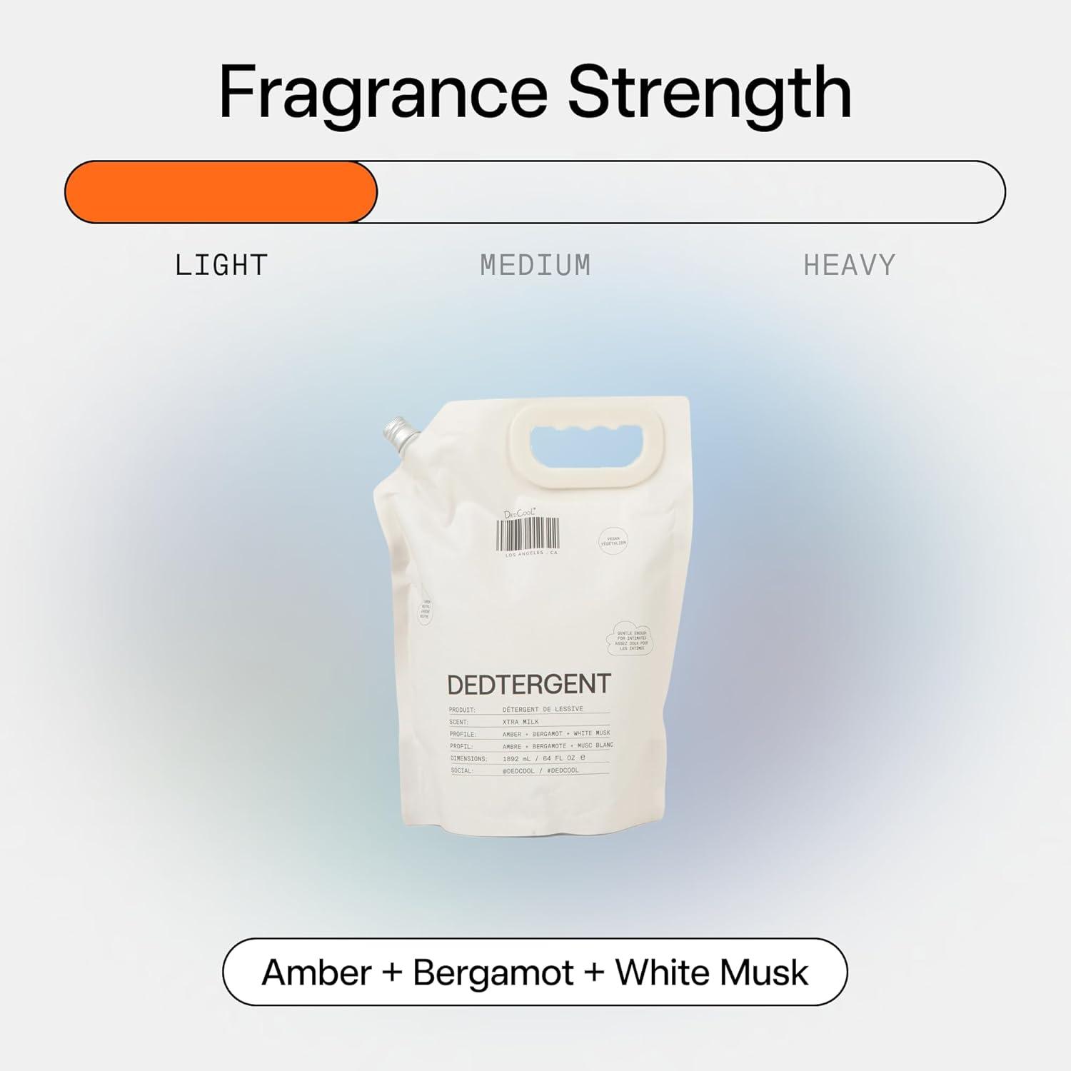 imageDedCool Liquid Laundry Dedtergent Xtra Milk Luxurious Fragrance Detergent Removes Stains Infused with Natural Essential Oils NonToxic 120 Washes 64 Fl OzXtraMilk