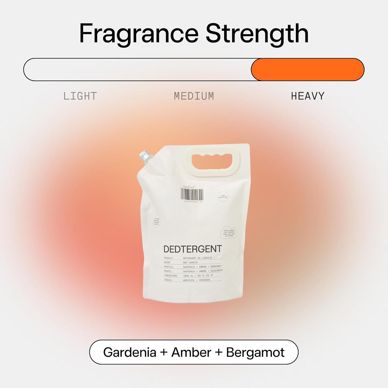 imageDedCool Liquid Laundry Dedtergent Xtra Milk Luxurious Fragrance Detergent Removes Stains Infused with Natural Essential Oils NonToxic 120 Washes 64 Fl OzRed Dakota