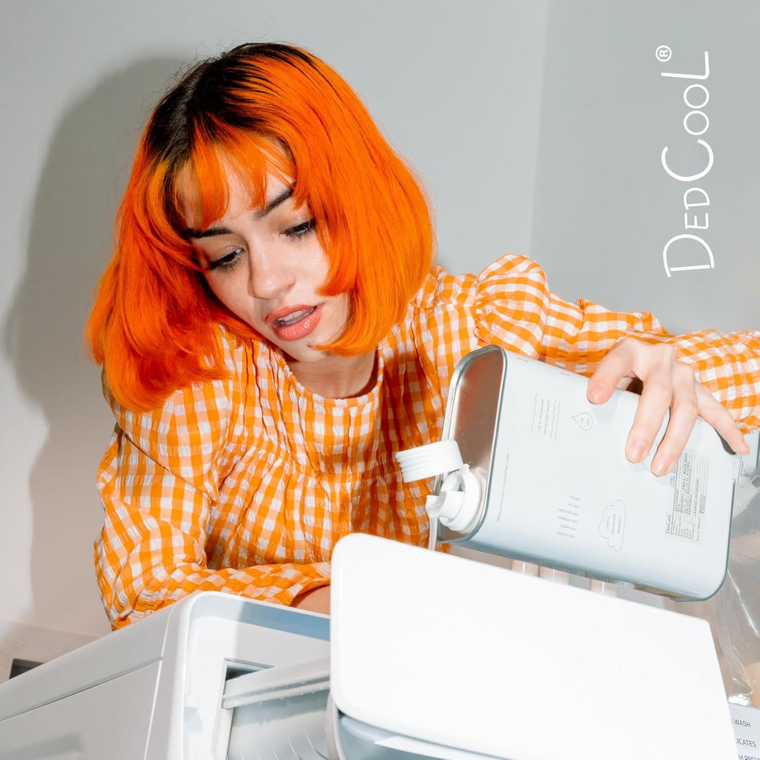 imageDedCool Liquid Laundry Dedtergent Xtra Milk Luxurious Fragrance Detergent Removes Stains Infused with Natural Essential Oils NonToxic 120 Washes 64 Fl OzMilk