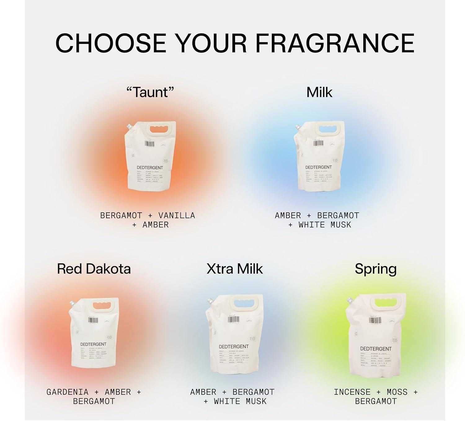 imageDedCool Liquid Laundry Dedtergent Xtra Milk Luxurious Fragrance Detergent Removes Stains Infused with Natural Essential Oils NonToxic 120 Washes 64 Fl OzMilk