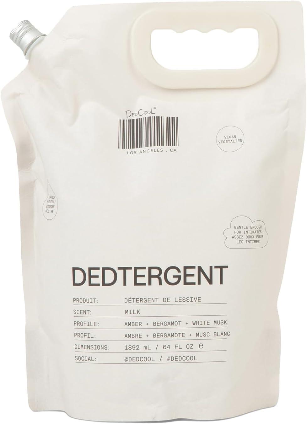 imageDedCool Liquid Laundry Dedtergent Xtra Milk Luxurious Fragrance Detergent Removes Stains Infused with Natural Essential Oils NonToxic 120 Washes 64 Fl OzMilk