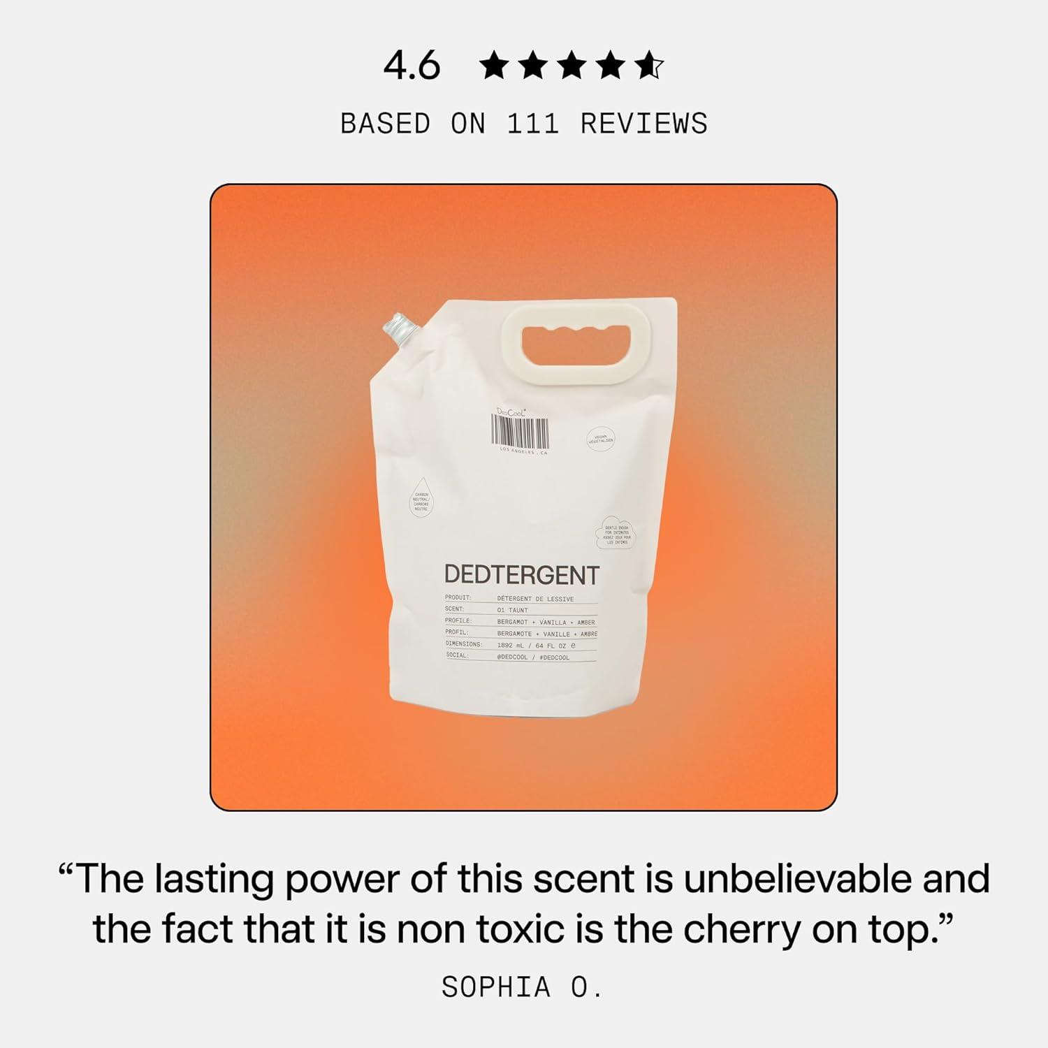 image:imageDedCool Liquid Laundry Dedtergent Mochi Milk Luxurious Sweet Scent StainRemoving Formula Infused with Natural Essential Oils NonToxic 60 Washes 32 fl oz01 Taunt