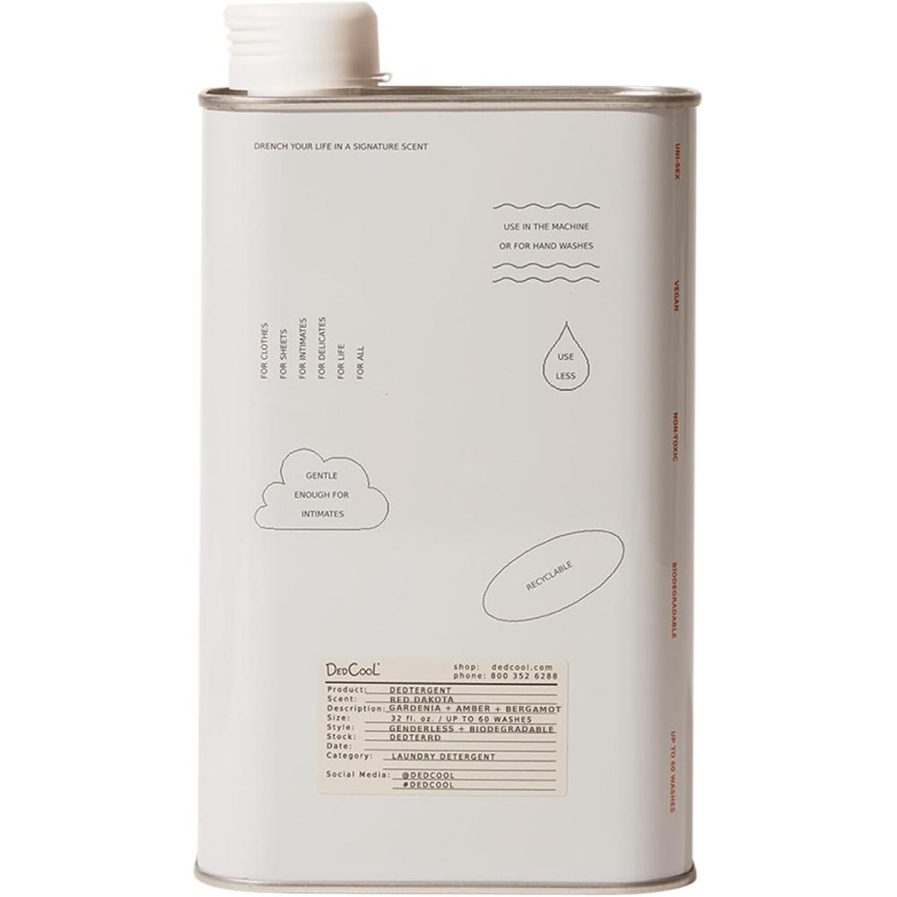 image:imageDedCool Liquid Laundry Dedtergent Mochi Milk Luxurious Sweet Scent StainRemoving Formula Infused with Natural Essential Oils NonToxic 60 Washes 32 fl ozRed Dakota