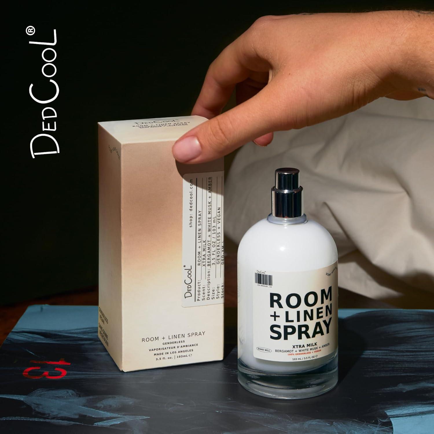 image:imageDedCool Room Linen Spray Mochi Milk Natural Fabric amp Linen Spray NonToxic Essential Oil Infused Freshens Home Bedding Couch Closet amp Bathroom 35 fl ozXtra Milk