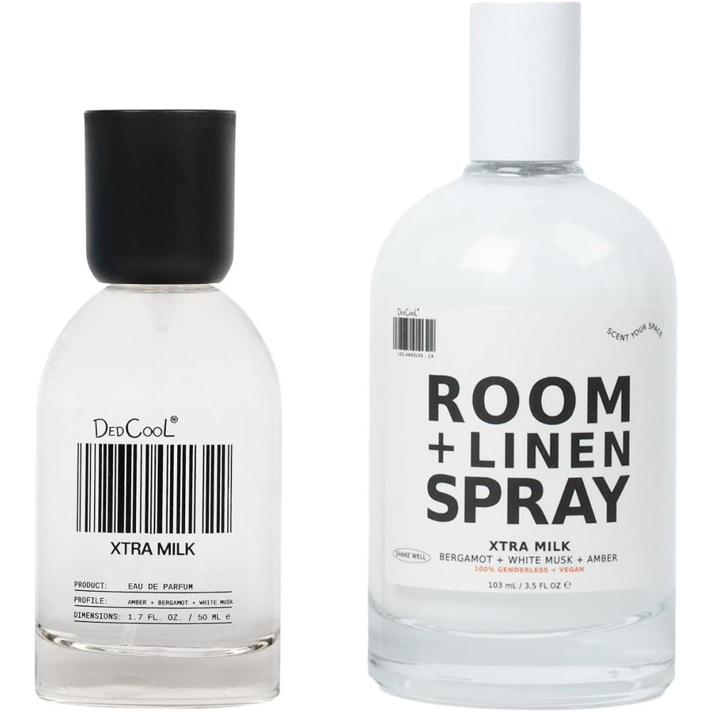 image:imageDedCool Room Linen Spray amp Eau de Parfum 17 fl oz Bundle Xtra Milk Bergamot White Musk amp Amber Clean LongLasting Unisex Fragrance NonToxic Vegan