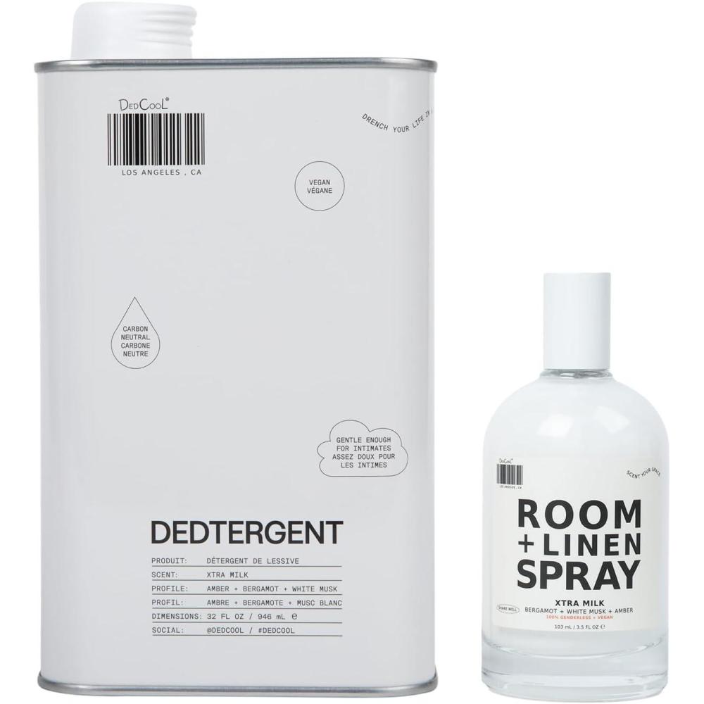 image:imageDedCool Room Linen Spray amp Liquid Laundry Detergent Bundle Xtra Milk Bergamot White Musk amp Amber StainRemoving Formula Freshens Fabrics amp Home NonToxic Vegan